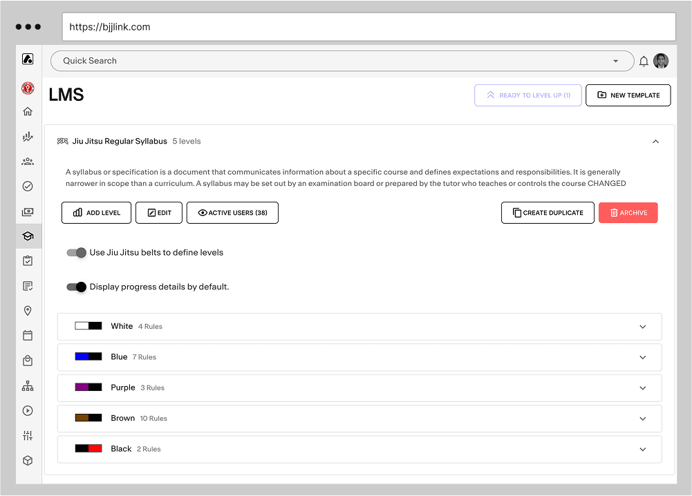 Create and Manage Your Academy's Curriculum screenshot 1